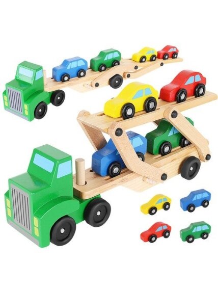 Medinis sunkvežimis - vilkikas + lengvųjų automobilių komplektas 22698