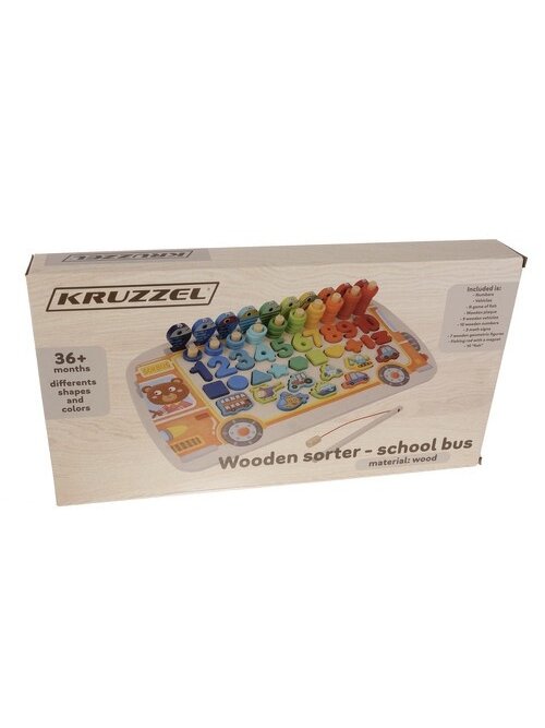 Medinė dėlionė - rūšiuotojas 6 in 1 Kruzzel 22636 1