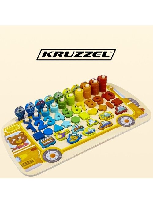 Medinė dėlionė - rūšiuotojas 6 in 1 Kruzzel 22636 2 Medinė dėlionė - rūšiuotojas 6 in 1 Kruzzel 22636 2