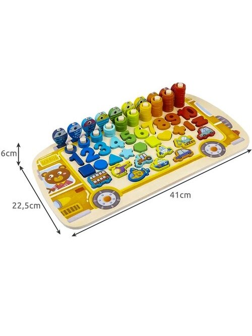 Medinė dėlionė - rūšiuotojas 6 in 1 Kruzzel 22636 3