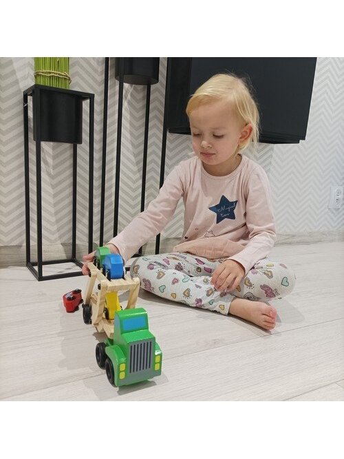 Medinis sunkvežimis - vilkikas + lengvųjų automobilių komplektas 22698 14
