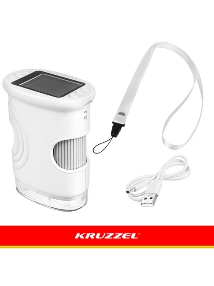 „Kruzzel“ baltas kišeninis mokomasis mikroskopas 6 „Kruzzel“ baltas kišeninis mokomasis mikroskopas 6