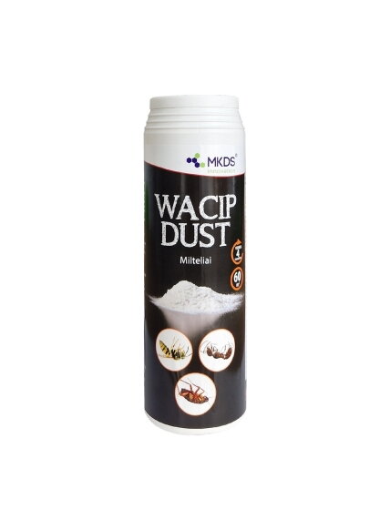 Milteliai ropojantiems vabzdžiams ir vapsvoms WACIP DUST, 500 g Milteliai ropojantiems vabzdžiams ir vapsvoms WACIP DUST, 500 g