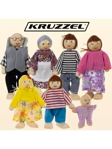 Miniatiūrinės lėlės - 7 vnt. Kruzelis 19764 m 1 Miniatiūrinės lėlės - 7 vnt. Kruzelis 19764 m 1