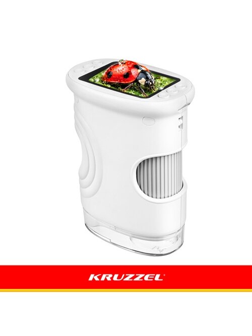 „Kruzzel“ baltas kišeninis mokomasis mikroskopas 18