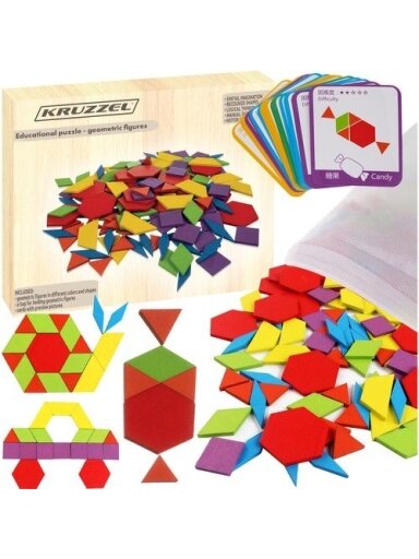 Mokomoji dėlionė – geometrinės figūros