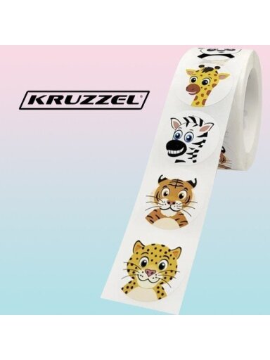 Motyvaciniai lipdukai - ritinys po 500 vnt. Kruzzel 22947