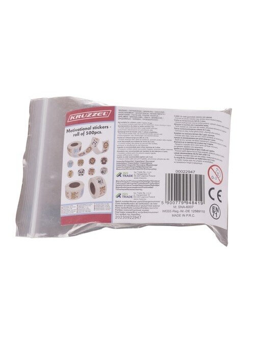 Motyvaciniai lipdukai - ritinys po 500 vnt. Kruzzel 22947 10 Motyvaciniai lipdukai - ritinys po 500 vnt. Kruzzel 22947 10
