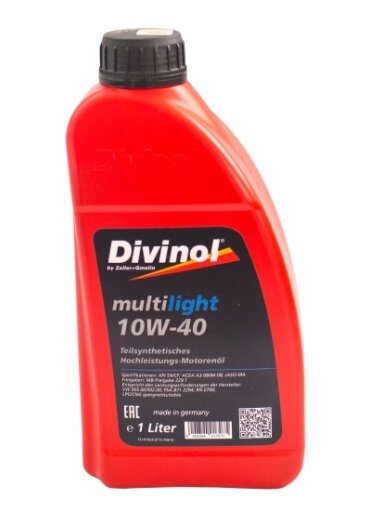 Multilight DIVINOL 10W40 1 l SN/CF, MB229.1, VW 505.00/502.00