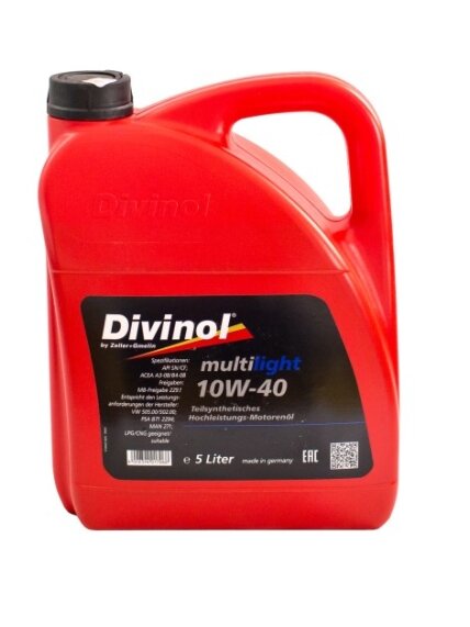 Multilight DIVINOL 10W40 5 l SN/CF, MB229.1, VW 505.00/502.00 Multilight DIVINOL 10W40 5 l SN/CF, MB229.1, VW 505.00/502.00