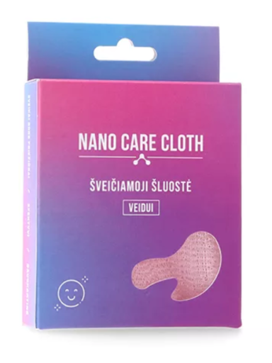 NANO CARE šveičianti veido šluostė, 21 cm x 21 cm, 1 vnt. NANO CARE šveičianti veido šluostė, 21 cm x 21 cm, 1 vnt.