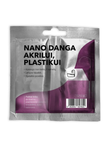 NANO danga akrilui, plastikui
