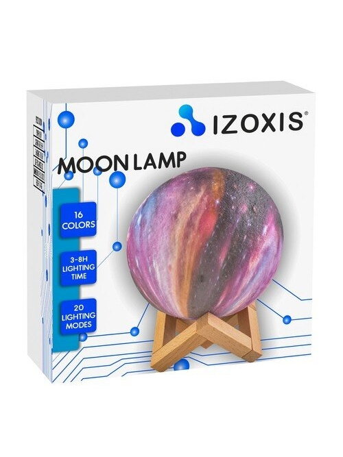 Naktinė lempa mėnulis 15cm 16 spalvų 1