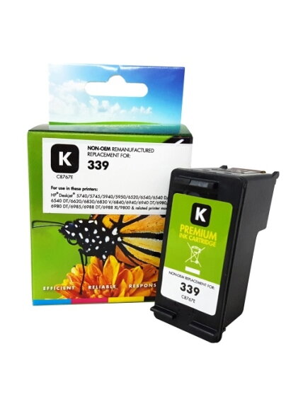 Neoriginali Static Control HP 339 (C8767EE), juoda kasetė Neoriginali Static Control HP 339 (C8767EE), juoda kasetė