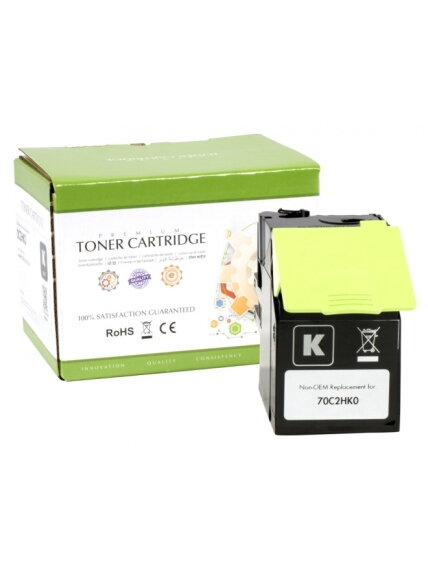 Neoriginali Static Control Lexmark 702HK (70C2HK0), juoda kasetė Neoriginali Static Control Lexmark 702HK (70C2HK0), juoda kasetė