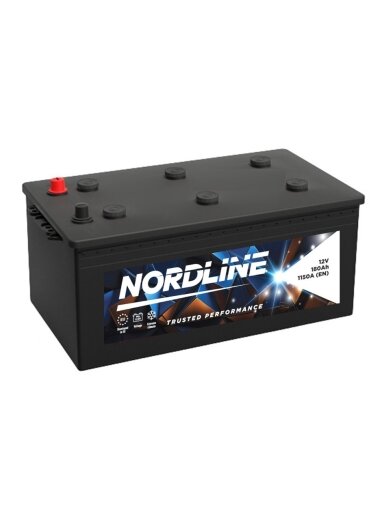 Nordline 180 Ah 12V 1150A akumuliatorius 513x223x212/240mm Nordline 180 Ah 12V 1150A akumuliatorius 513x223x212/240mm