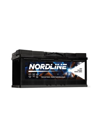 Nordline 100 Ah 12V 830A akumuliatorius 354x175x190 mm Nordline 100 Ah 12V 830A akumuliatorius 354x175x190 mm