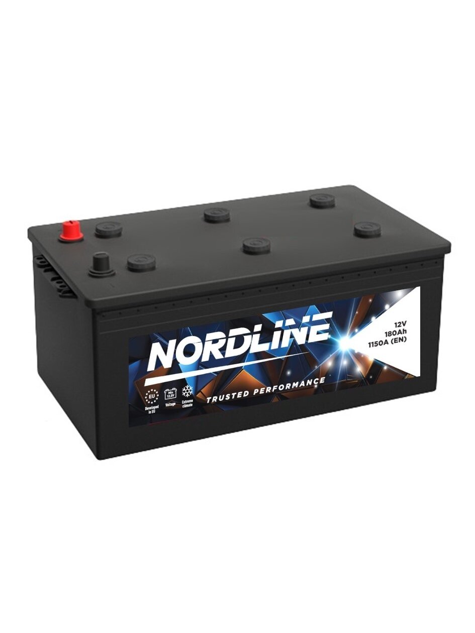 Nordline 180 Ah 12V 1150A akumuliatorius 513x223x212/240mm Nordline 180 Ah 12V 1150A akumuliatorius 513x223x212/240mm
