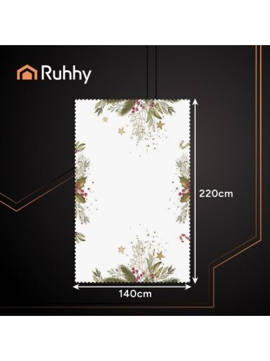 Kalėdinė staltiesė 220x140cm Ruhhy 26378