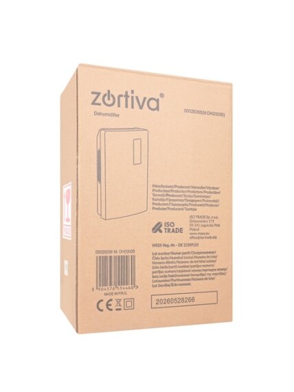 Oro sausintuvas – drėgmės sugėrėjas „Zortiva“ 2 Oro sausintuvas – drėgmės sugėrėjas „Zortiva“ 2