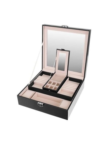 Papuošalų dėžutė - juoda Beautylushh 8 Papuošalų dėžutė - juoda Beautylushh 8
