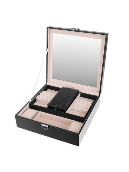 Papuošalų dėžutė - juoda Beautylushh 9 Papuošalų dėžutė - juoda Beautylushh 9
