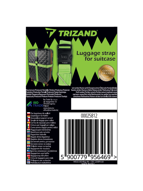 Pas bagażowy do walizki Trizand 25812 2 Pas bagażowy do walizki Trizand 25812 2