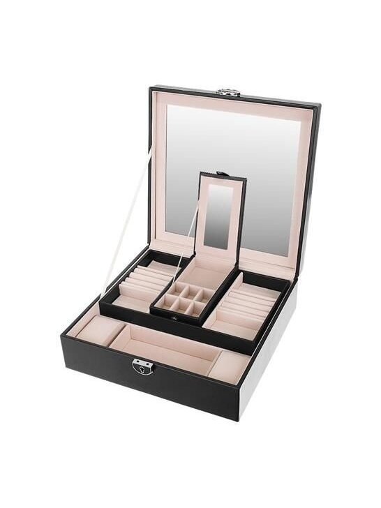 Papuošalų dėžutė - juoda Beautylushh 8 Papuošalų dėžutė - juoda Beautylushh 8