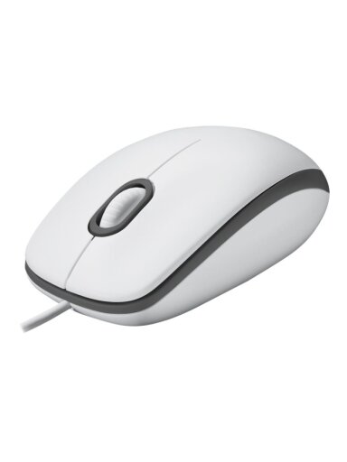 Pelė laidinė Logitech M100 (910-006764), Balta