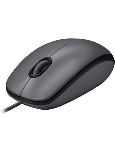 Pelė laidinė Logitech M100 USB - EMEA (910-006652), juoda