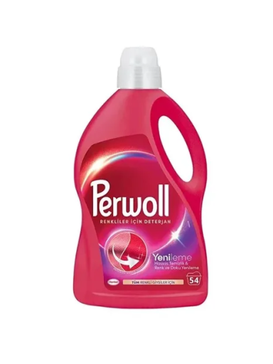 Perwoll skystas skalbiklis spalvotiems skalbiniams, 54 skalbimų, 2,97 l Perwoll skystas skalbiklis spalvotiems skalbiniams, 54 skalbimų, 2,97 l