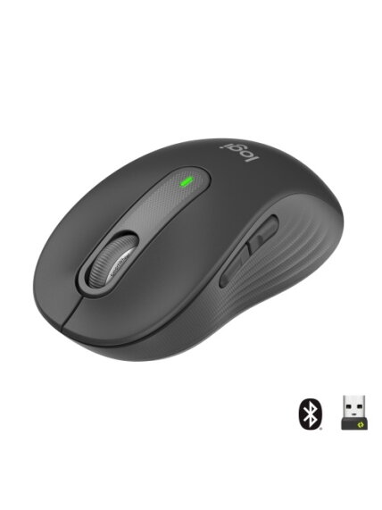 Pelė belaidė Logitech Signature M650 (910-006253) RF Wireless+Bluetooth Optical 4000 DPI, Graphite Pelė belaidė Logitech Signature M650 (910-006253) RF Wireless+Bluetooth Optical 4000 DPI, Graphite
