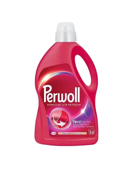 Perwoll skystas skalbiklis spalvotiems skalbiniams, 54 skalbimų, 2,97 l Perwoll skystas skalbiklis spalvotiems skalbiniams, 54 skalbimų, 2,97 l