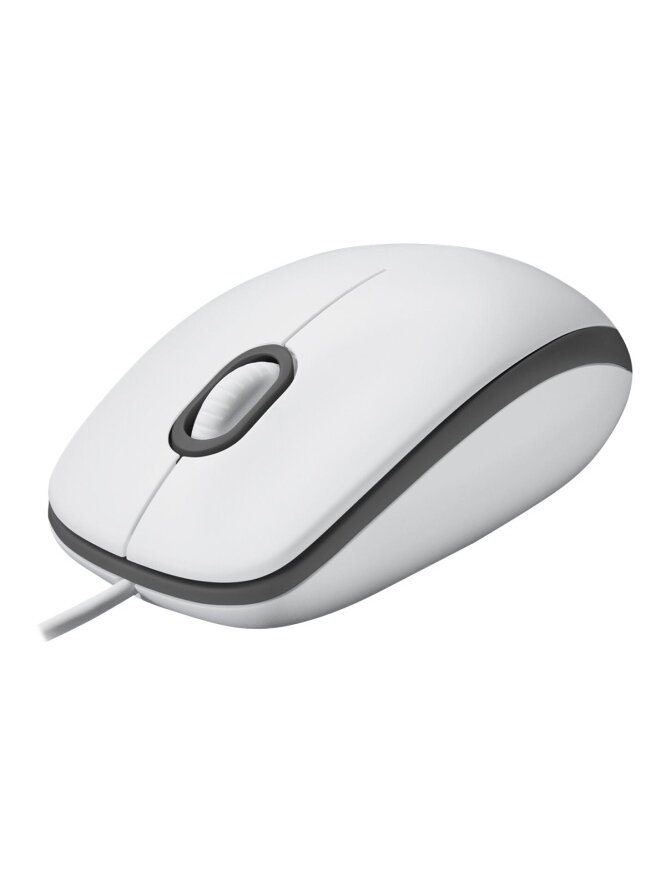 Pelė laidinė Logitech M100 (910-006764), Balta