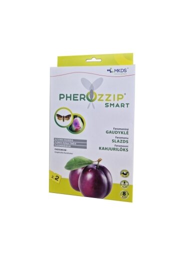 Pherozzip SMART feromoninė lipni gaudyklė SLYVINIUI vaisėdžiui (Grapholita funebrana), 2 vnt