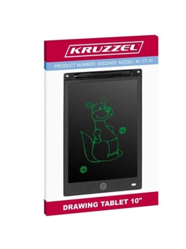 Piešimo planšetė 10" juoda XL KRUZZEL 22455