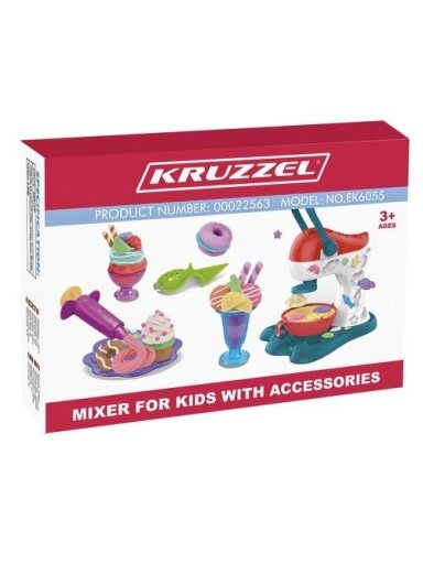 Plastikinė masė - rinkinys Kruzzel 22563