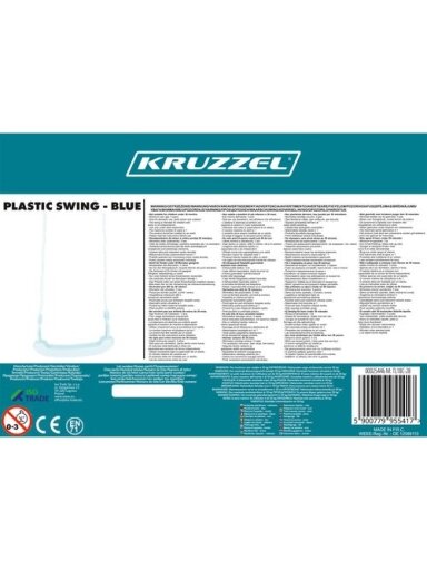 Plastikinės sūpynės - mėlynos 25446 Plastikinės sūpynės - mėlynos 25446