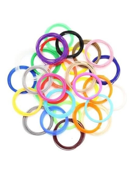 PLA 3D gijos - rinkinys 30 vnt x 5 m 5 PLA 3D gijos - rinkinys 30 vnt x 5 m 5