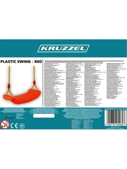 Plastikinės sūpynės - raudonos 23555 2 Plastikinės sūpynės - raudonos 23555 2