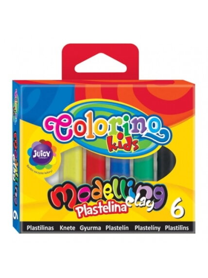 Plastilinas Colorino Kids 6 spalvų Plastilinas Colorino Kids 6 spalvų