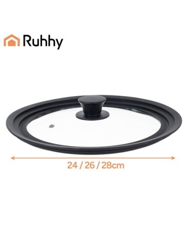 3 viename silikoninis dangtis 24/26/28 cm Ruhhy 25560 3 viename silikoninis dangtis 24/26/28 cm Ruhhy 25560