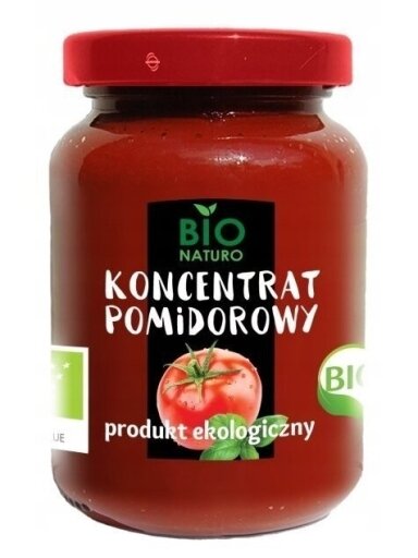 Ekologiškas pomidorų koncentratas BIO Naturo, 190 g Ekologiškas pomidorų koncentratas BIO Naturo, 190 g