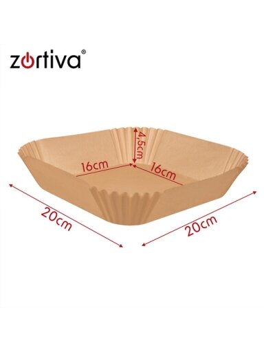 Popieriniai įdėklai gruzdintuvei, 20 cm, 400 vnt. Zortiva Popieriniai įdėklai gruzdintuvei, 20 cm, 400 vnt. Zortiva