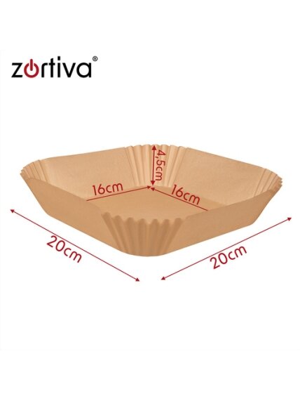 Popieriniai įdėklai gruzdintuvei, 20 cm, 400 vnt. Zortiva 1