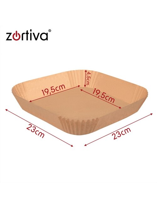 Popierinis įdėklas gruzdintuvei 100 vnt. Zortiva 2
