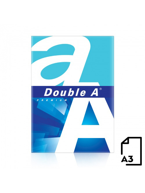 Popierius Double A (A kategorija), A3, 80g, 500 lapų Popierius Double A (A kategorija), A3, 80g, 500 lapų