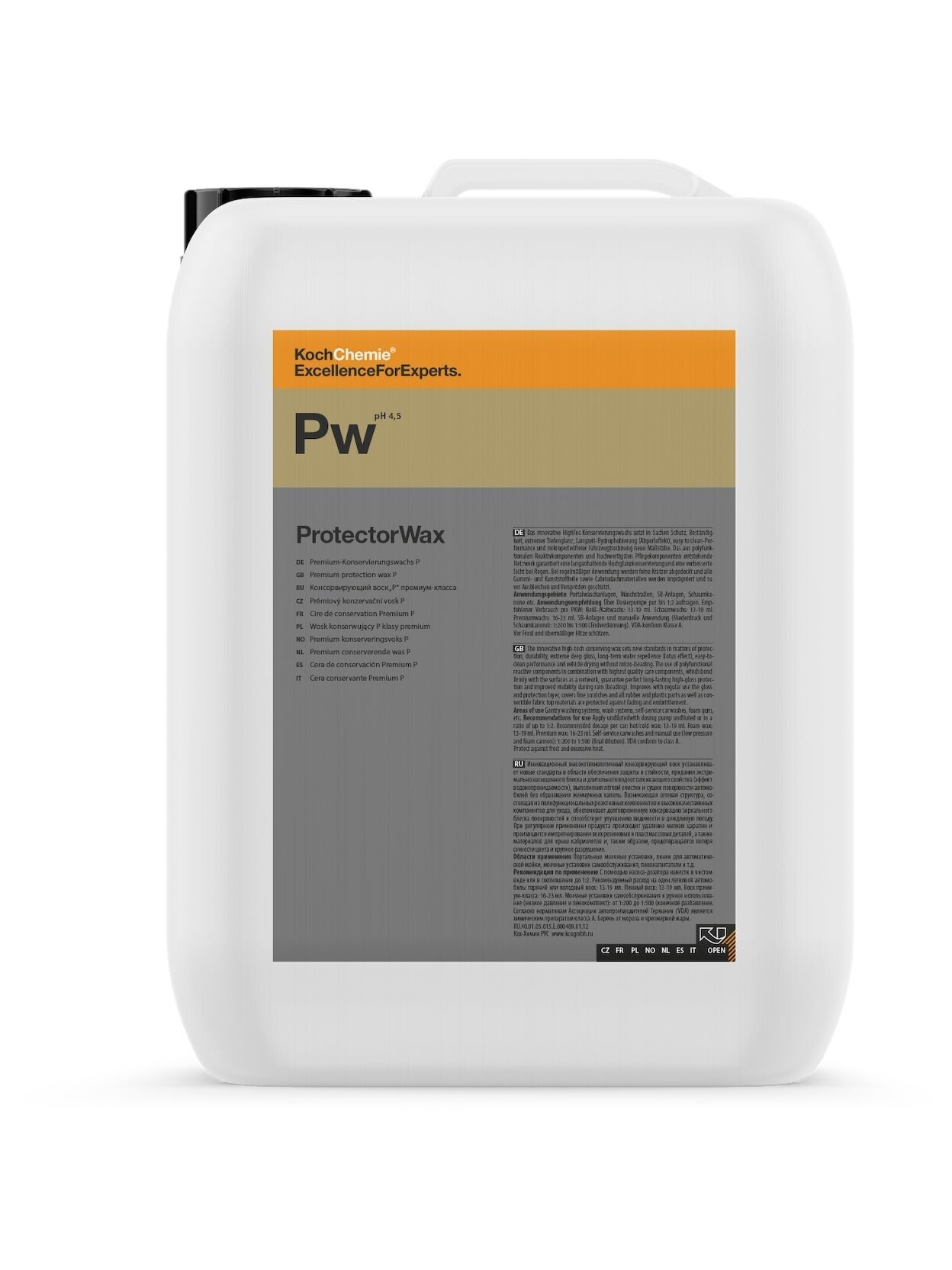 Premium vaškas ProtectorWax 10L 319010 Koch Chemie Premium vaškas ProtectorWax 10L 319010 Koch Chemie