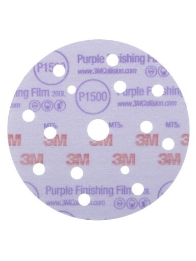 Purple diskas P1500 150mm (50 vnt.)