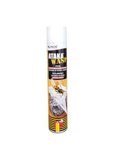 Purškiamos putos vapsvoms ir širšėms ATAKA WASP, 750 ml Purškiamos putos vapsvoms ir širšėms ATAKA WASP, 750 ml